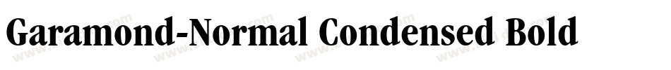 Garamond-Normal Condensed Bold字体转换